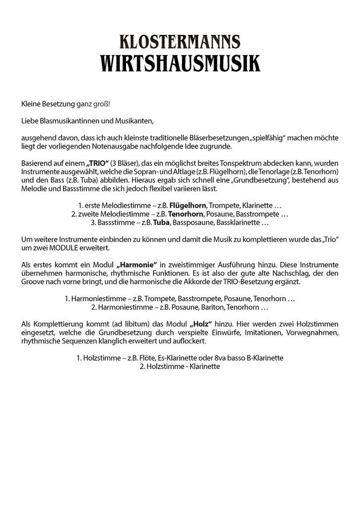 Klostermanns Wirtshausmusik