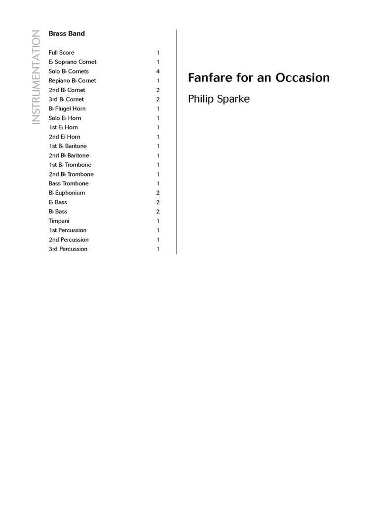 Fanfare for an Occasion
