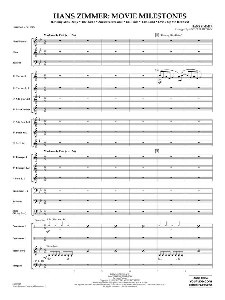 Hans Zimmer: Movie Milestones