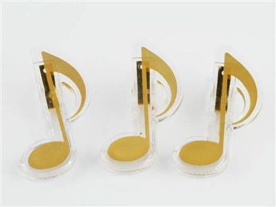 Clip quaver golden 7cm